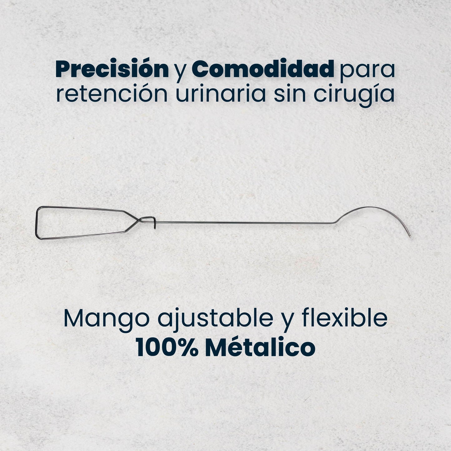 Conductor de Sonda Uretral Metálico | Acero Inoxidable