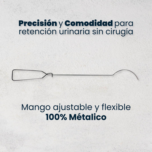 Conductor de Sonda Uretral Metálico | Acero Inoxidable
