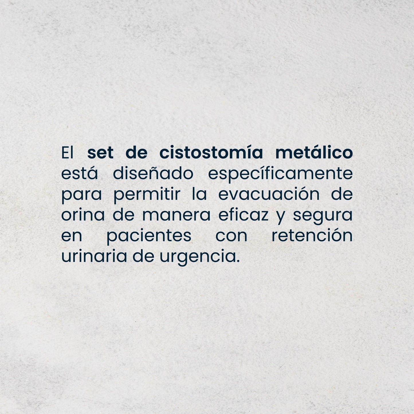 Set de Cistostomía | Metálico