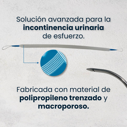 Sistema de Cinta Vaginal TOT Incluye Dos Pinzas Helicoidales